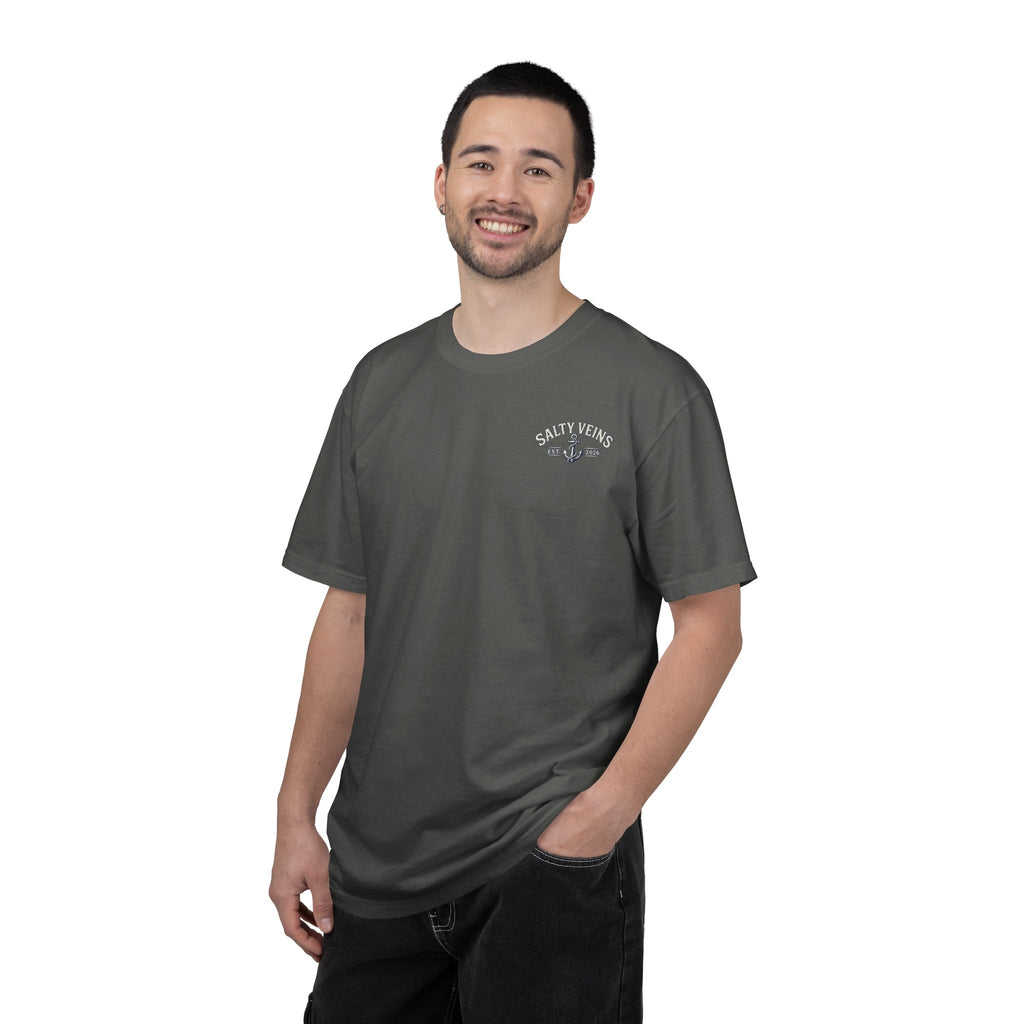 Salty Veins Support Local Fisherman Tee
