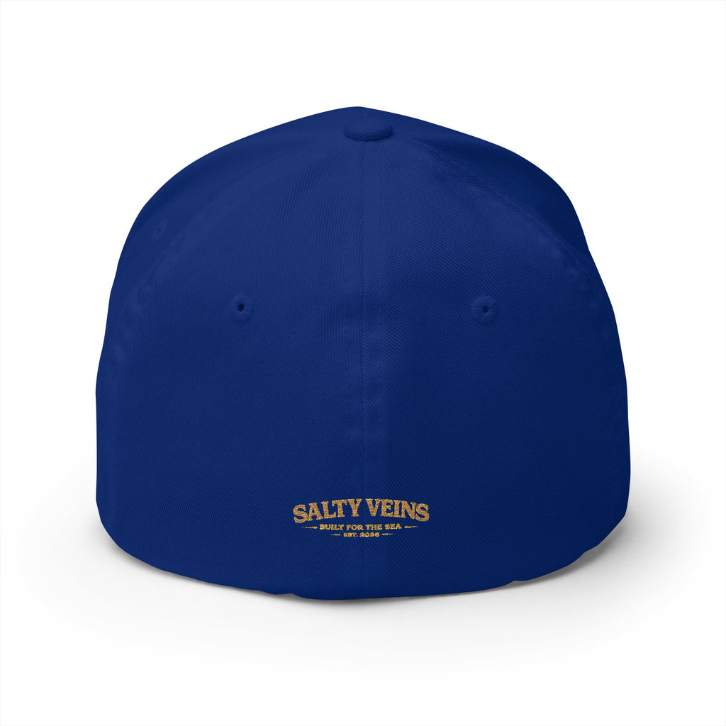 Casquette brodée Salty Veins — Chapeau fermé Beach Life