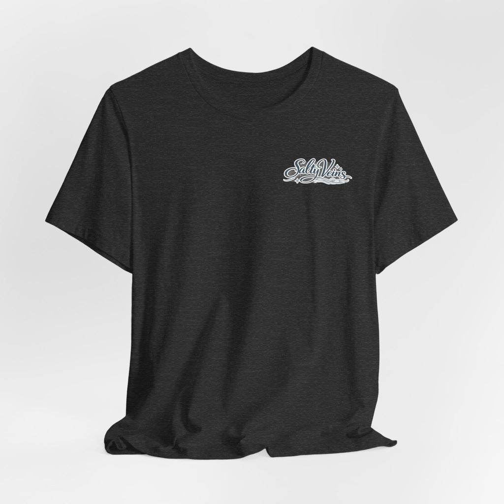 Salty Veins Beach Tee — Surf Graphic Short Sleeve Tee