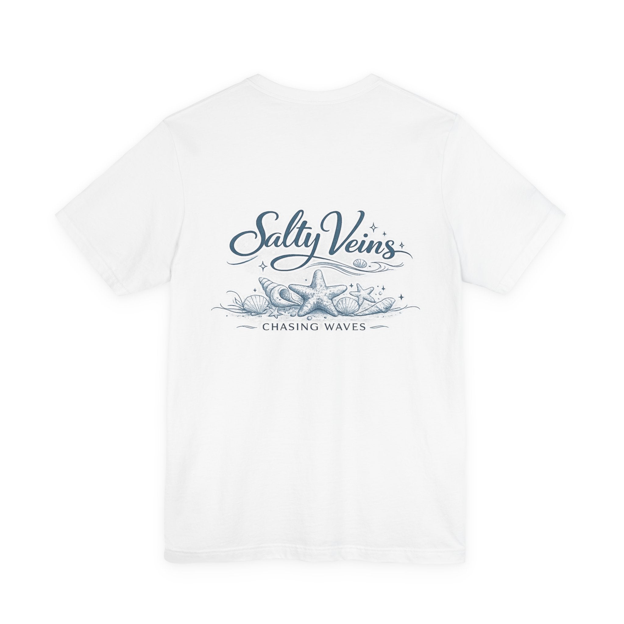 Salty Veins Beach Tee — Surf Graphic Short Sleeve Tee