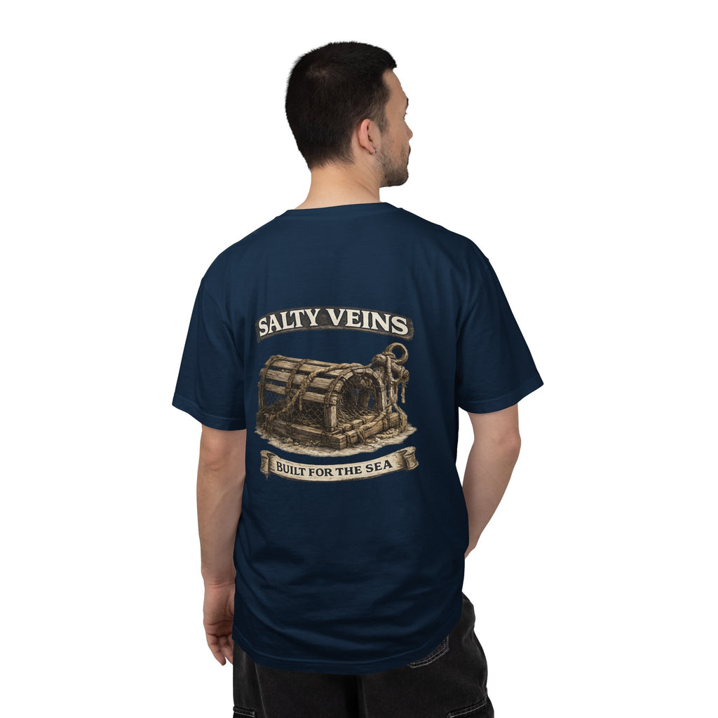 T-shirt Salty Veins Wooden Trap – T-shirt à motif de coffre de mer