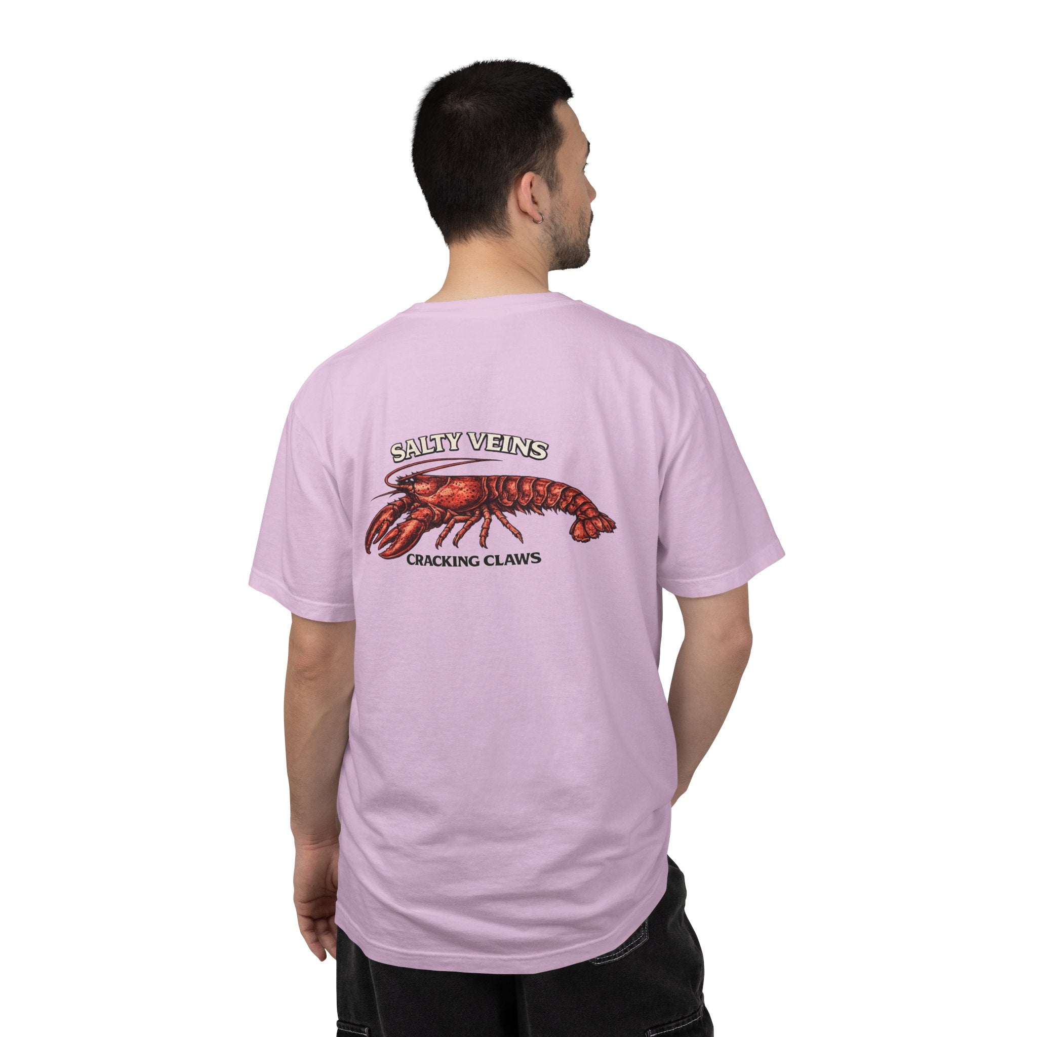 T-shirt Homard Salty Veins — T-shirt graphique « Cracking Claws »