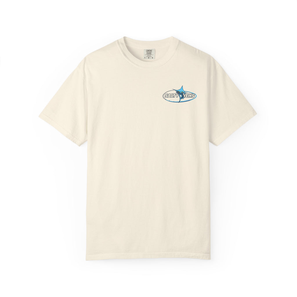 Salty Veins Shut Up and Reel Marlin Tee