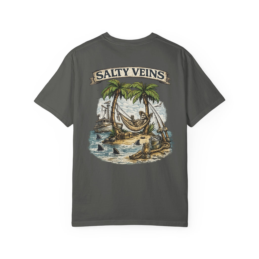 Salty Veins Beach Scene Tee