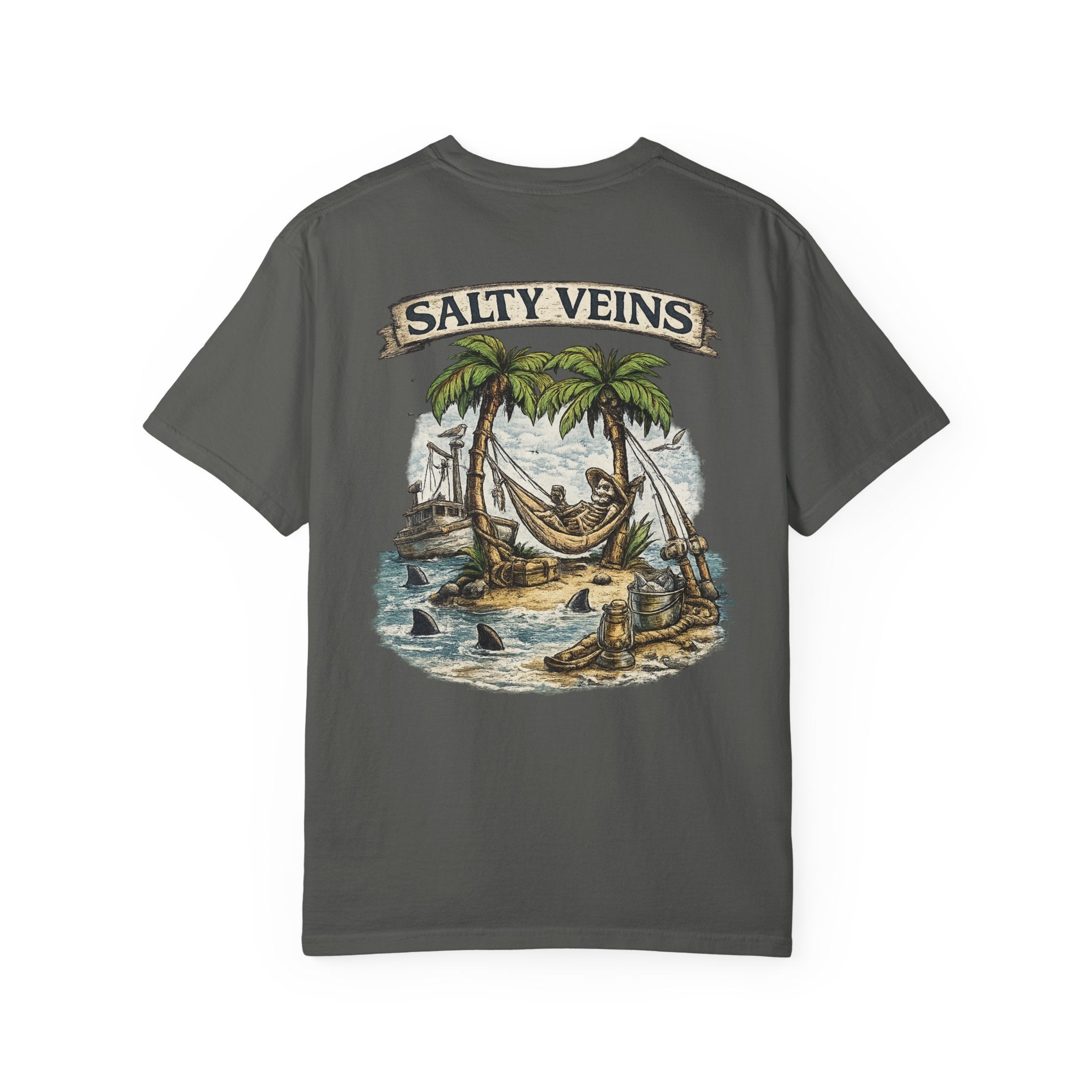 Salty Veins Beach Scene Tee