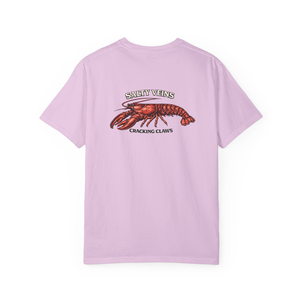 T-shirt Homard Salty Veins — T-shirt graphique « Cracking Claws »