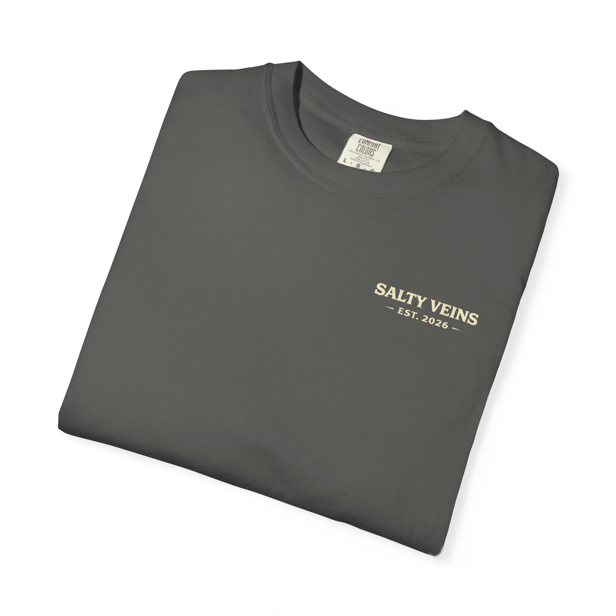 Salty Veins Guided by the Sea Lighthouse Tee