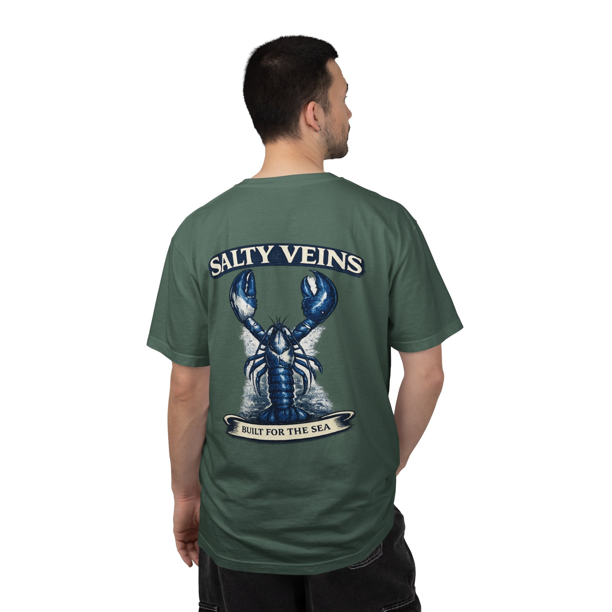 Salty Veins Blue Lobster Tee