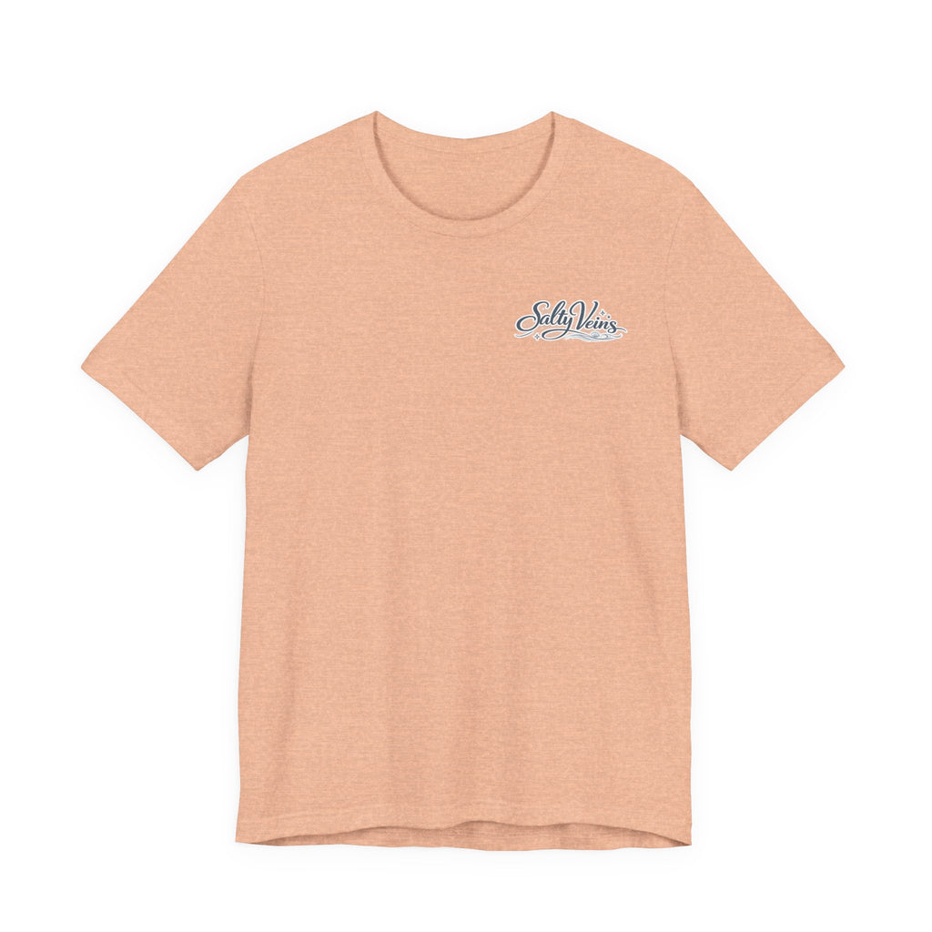 Salty Veins Beach Tee — Surf Graphic Short Sleeve Tee