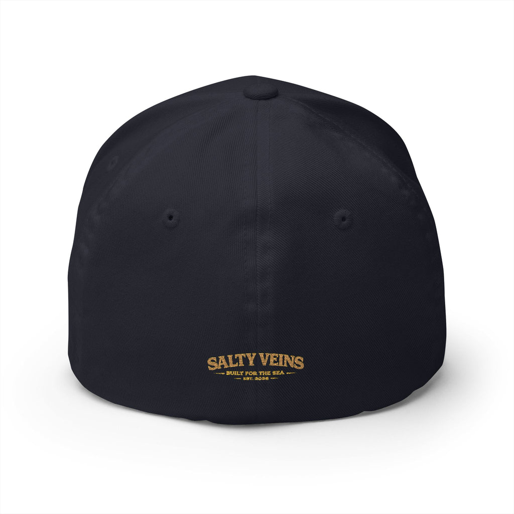 Casquette brodée Salty Veins — Chapeau fermé Beach Life