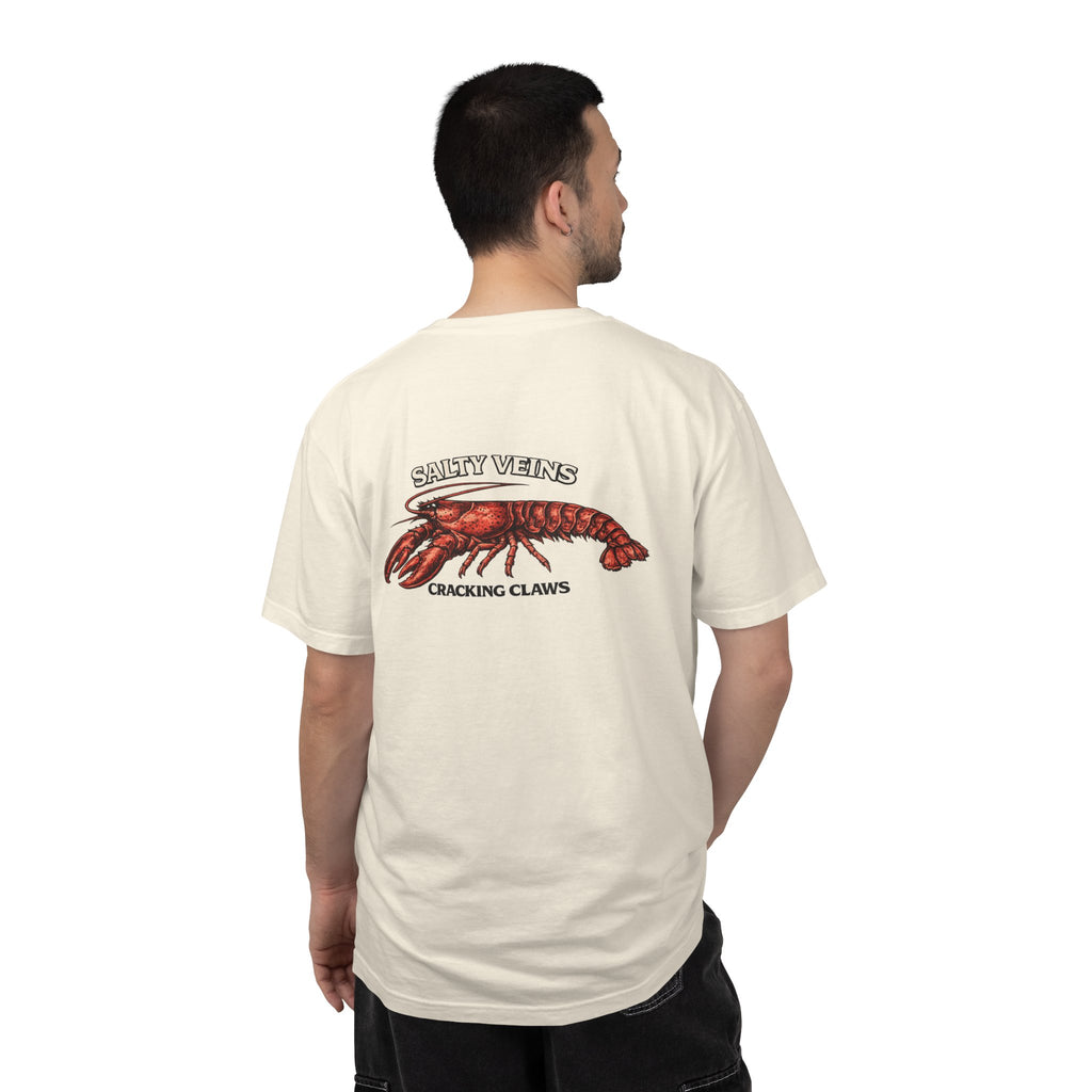 T-shirt Homard Salty Veins — T-shirt graphique « Cracking Claws »