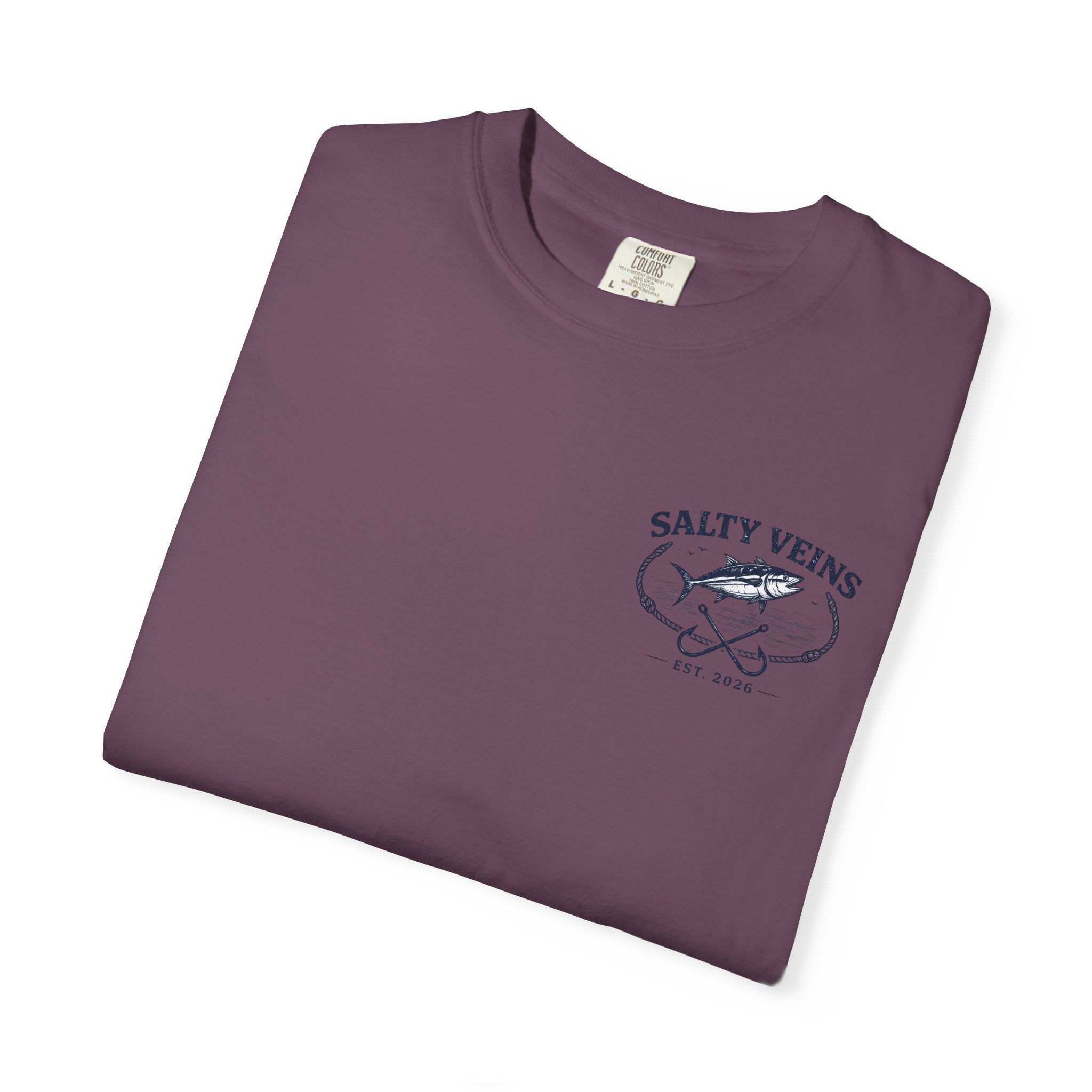 T-shirt de pêche Salty Veins Atlantic Born