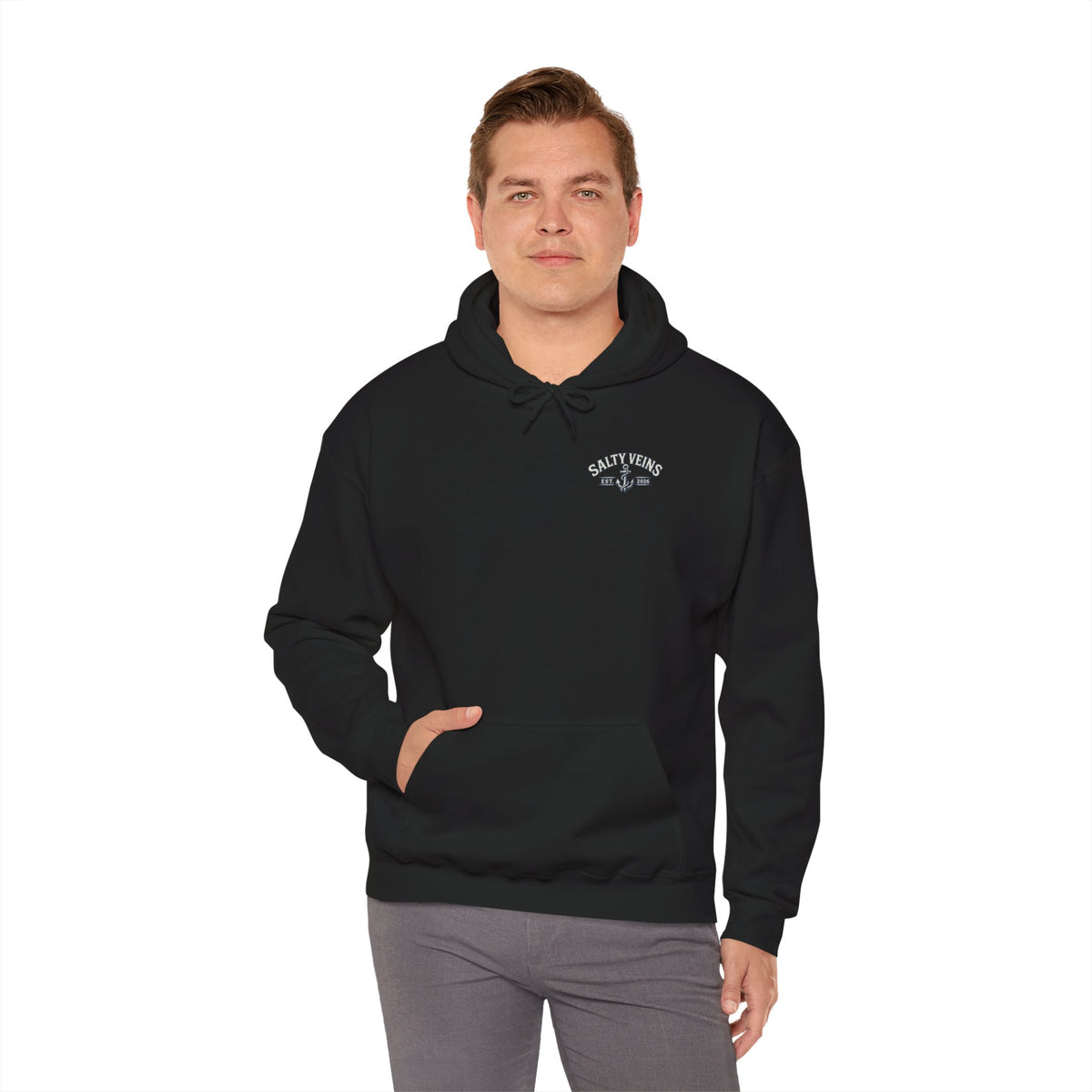 Salty Veins Support Local Fishermen Hoodie