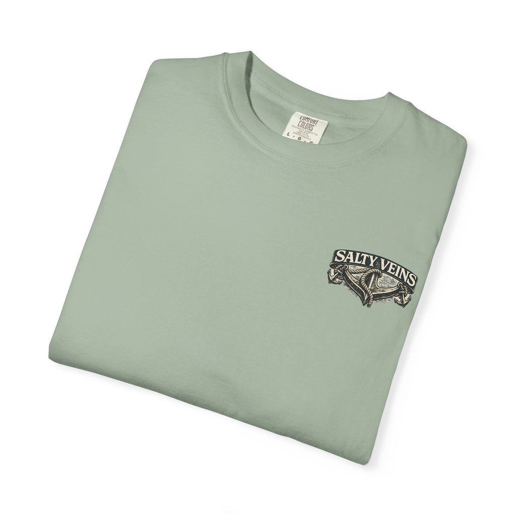 T-shirt graphique Salty Veins Anchor (Lost 'Til The End) — T-shirt col rond vintage nautique
