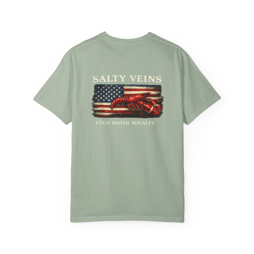 Salty Veins Cold Water Royalty Lobster Tee