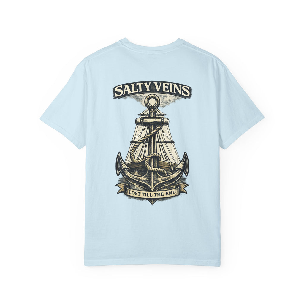 T-shirt graphique Salty Veins Anchor (Lost 'Til The End) — T-shirt col rond vintage nautique