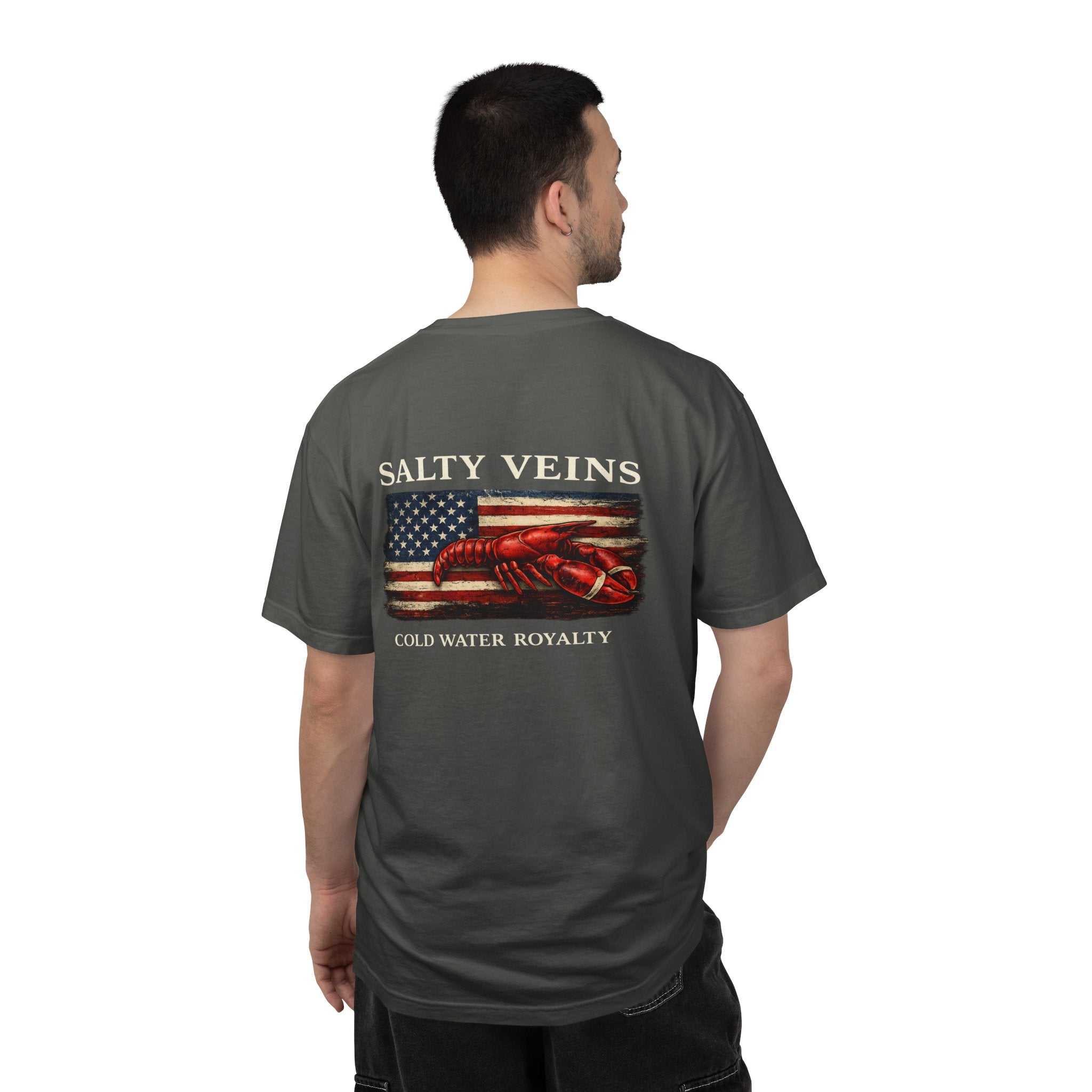 Salty Veins Cold Water Royalty Lobster Tee