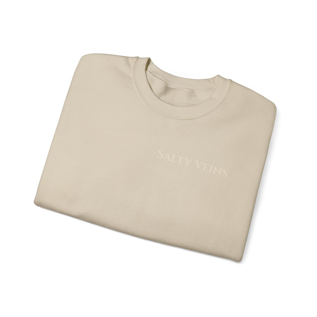 Salty Veins Nautical Skull Crewneck Sweatshirt — 'Built for the Sea'