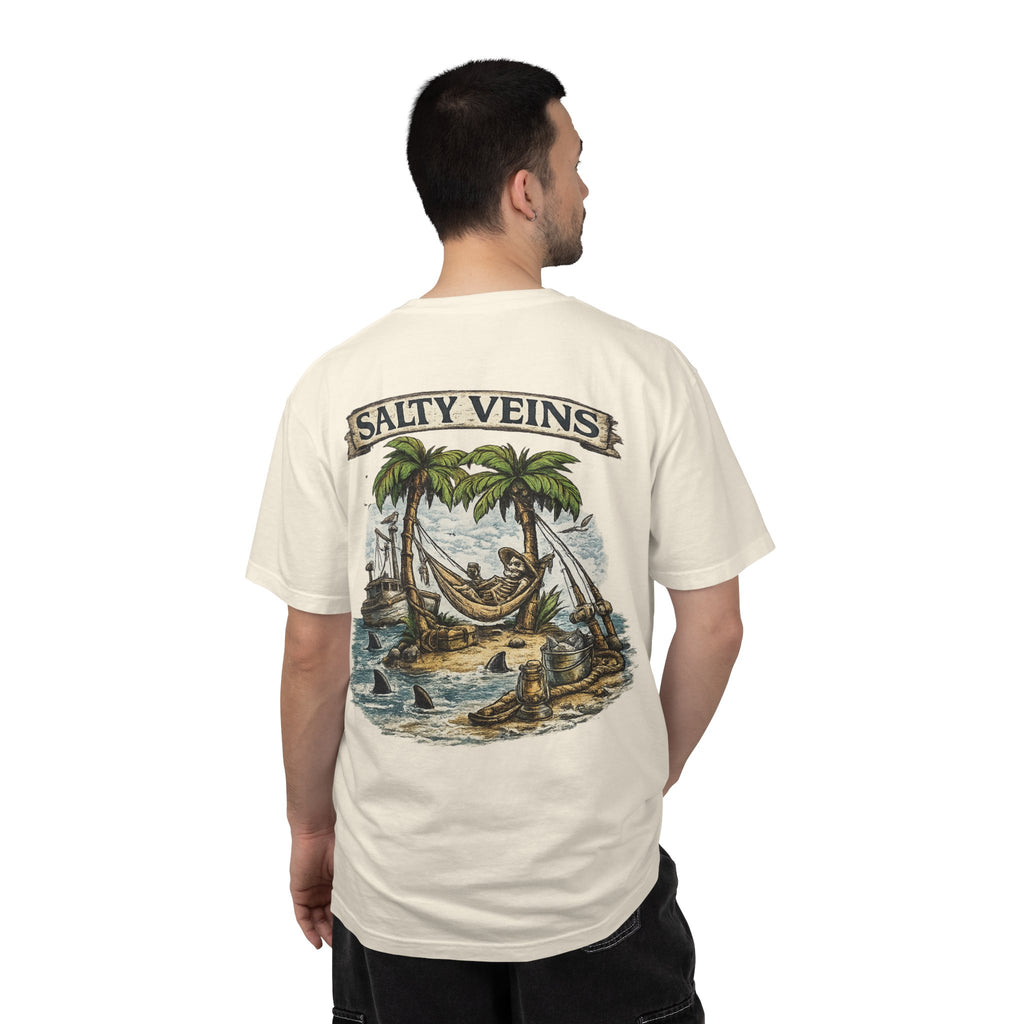 Salty Veins Beach Scene Tee