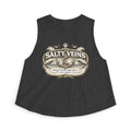 Salty Veins Crop Top — Nautical Women's Sea-Inspired Tank