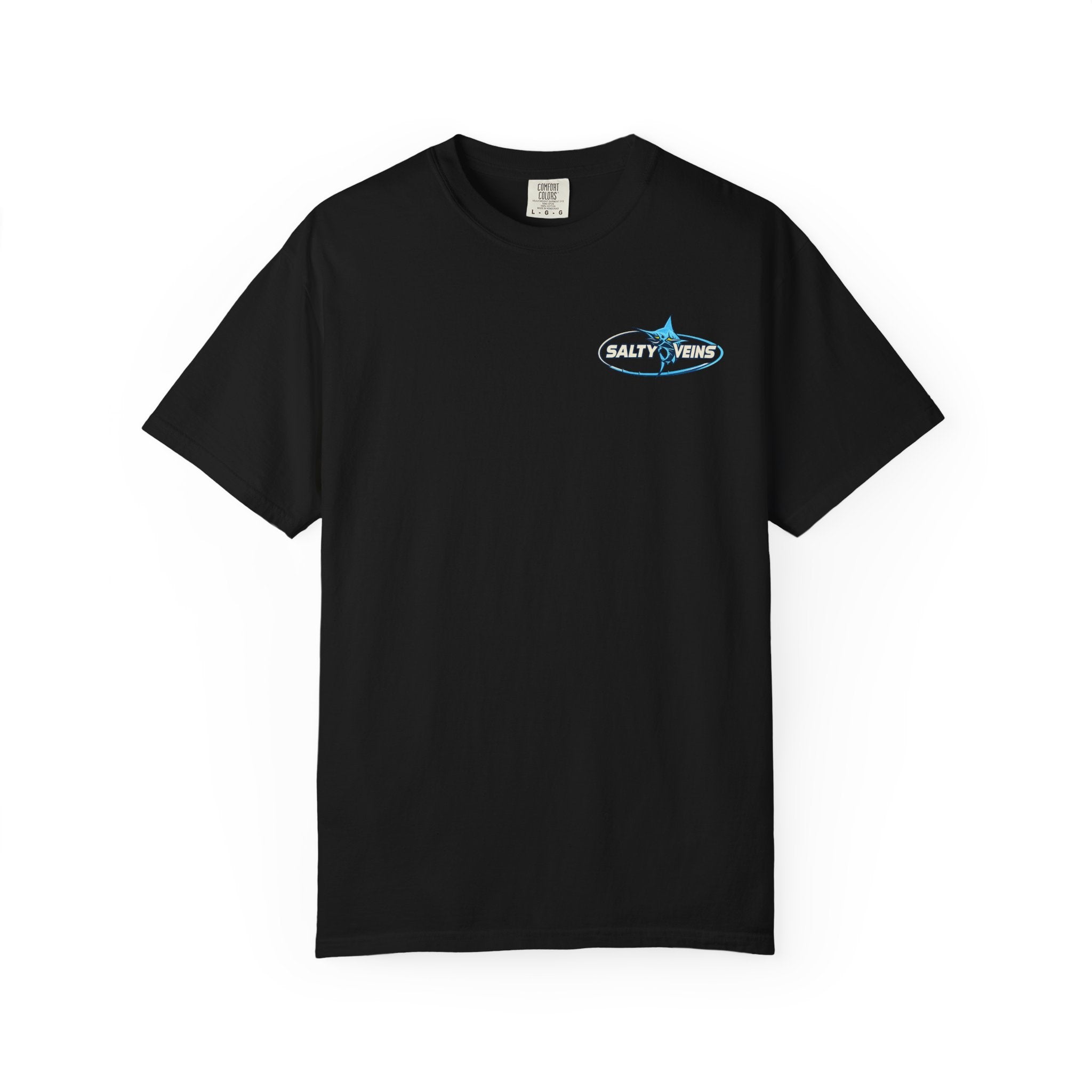 Salty Veins Shut Up and Reel Marlin Tee