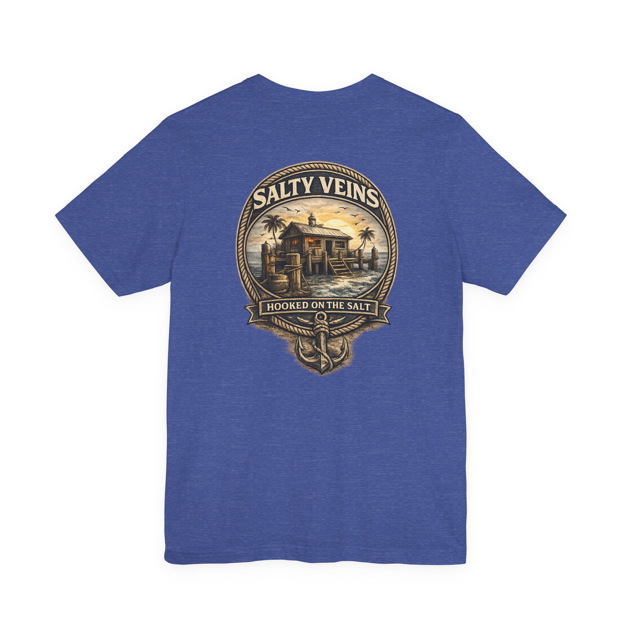 Salty Veins Hooked on the Salt Beach House Tee