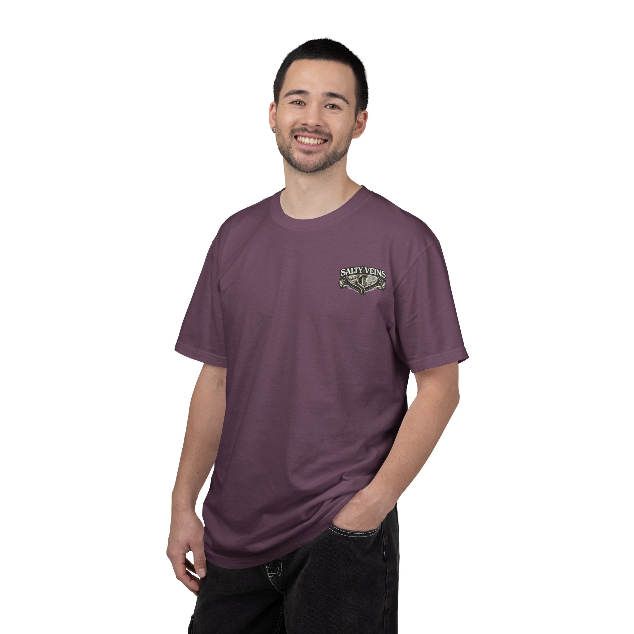 T-shirt graphique Salty Veins Anchor (Lost 'Til The End) — T-shirt col rond vintage nautique