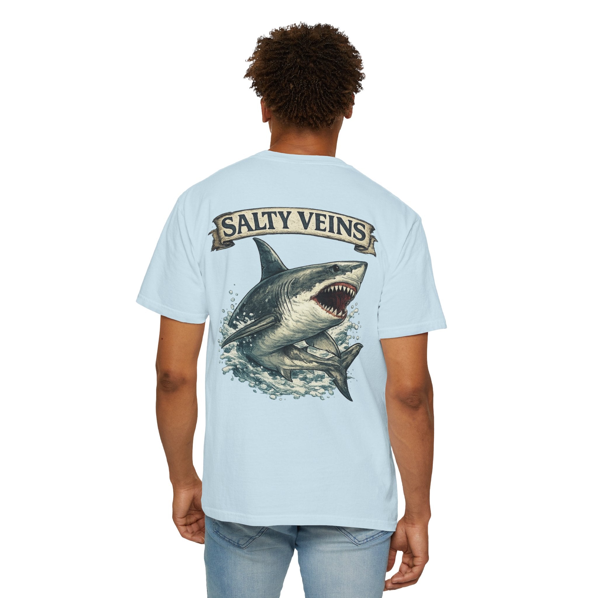 Salty Veins Great White Shark Tee