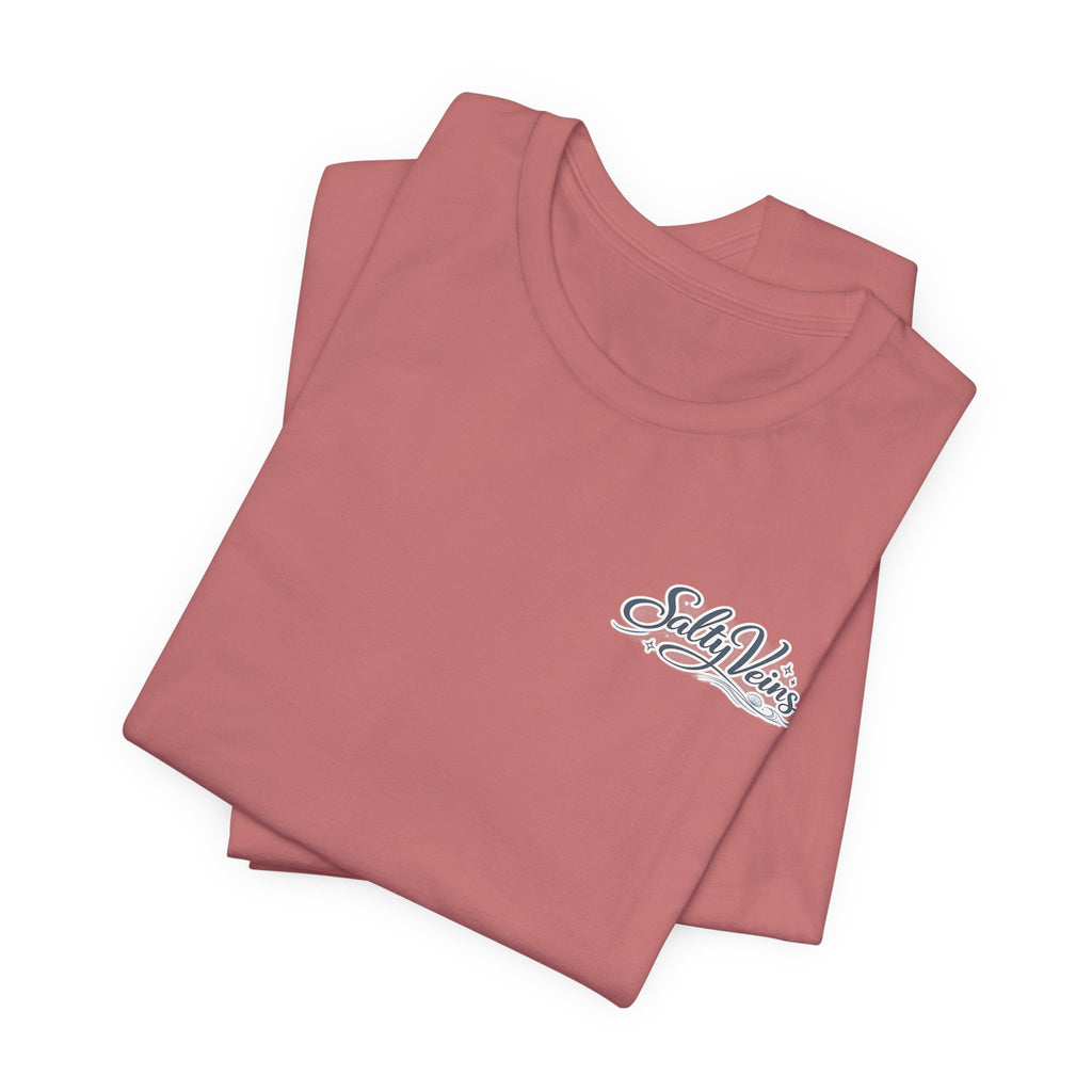 Salty Veins Beach Tee — Surf Graphic Short Sleeve Tee