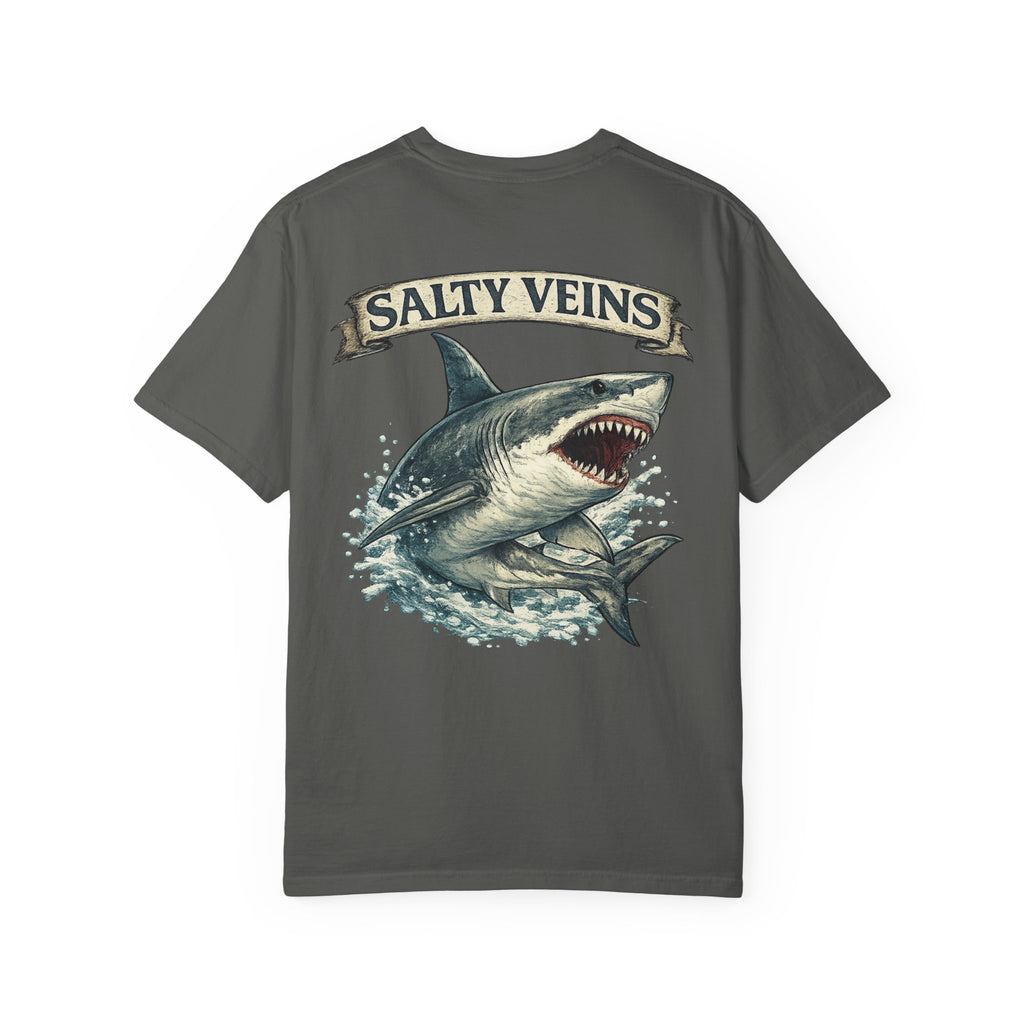 Salty Veins Great White Shark Tee