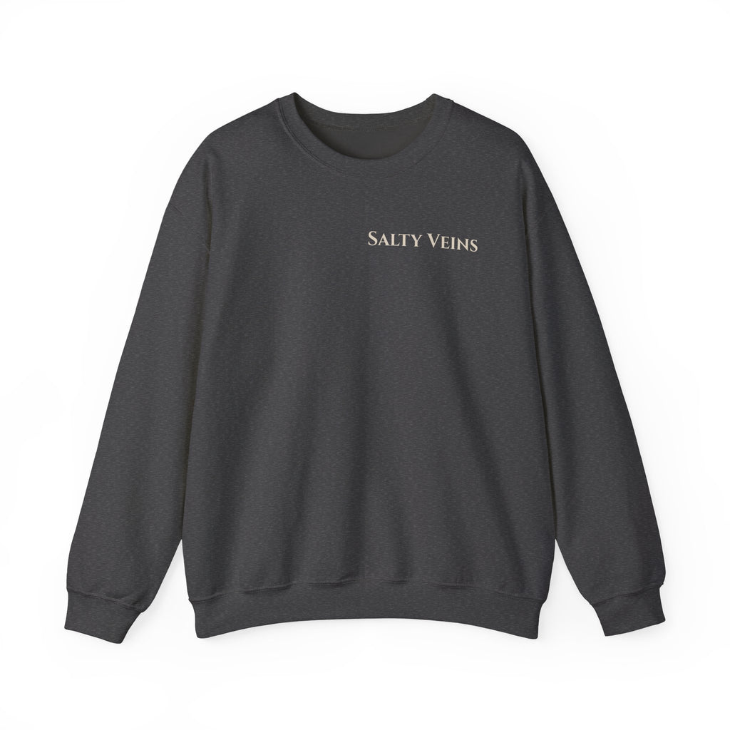 Salty Veins Nautical Skull Crewneck Sweatshirt — 'Built for the Sea'
