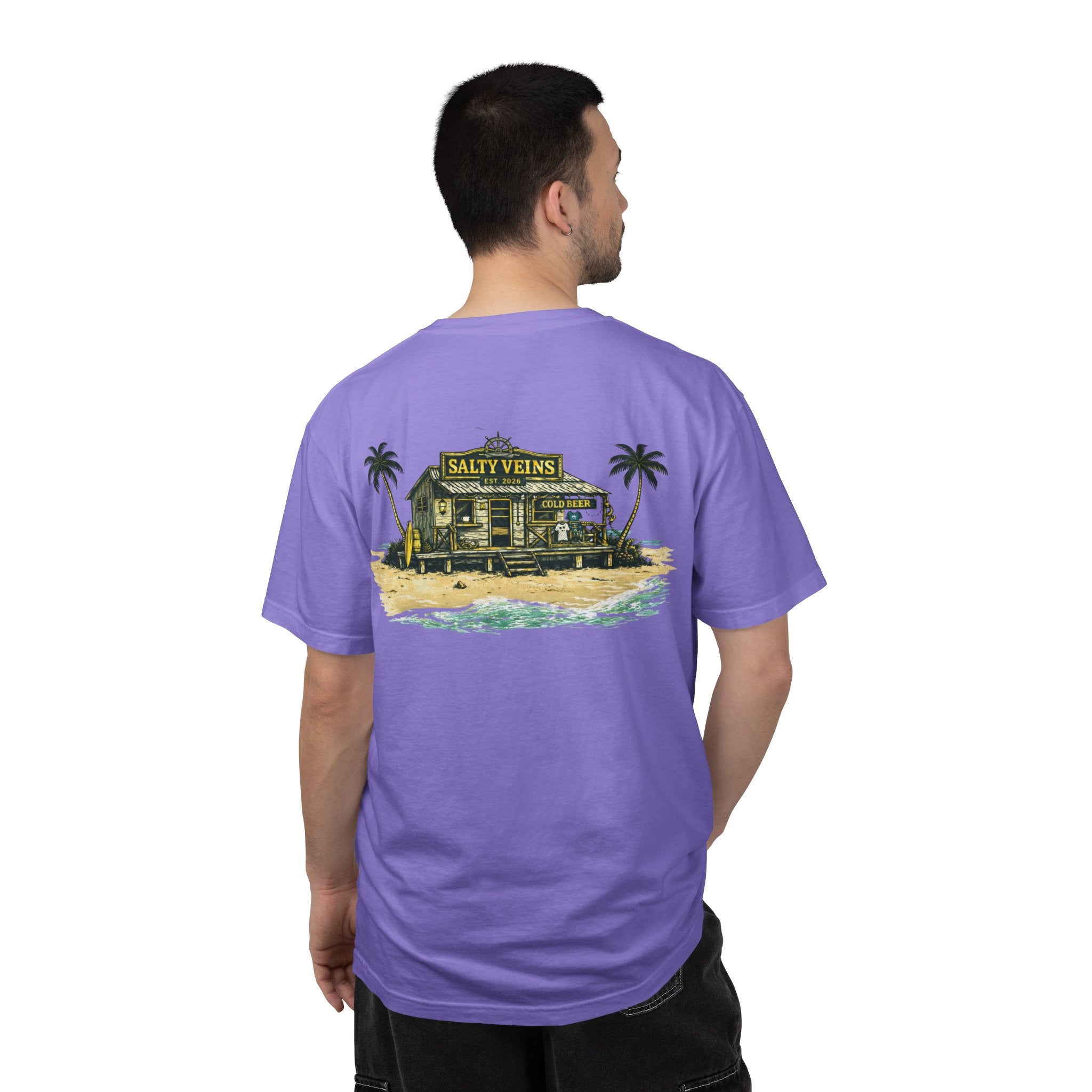 T-shirt Salty Veins Beach Shack