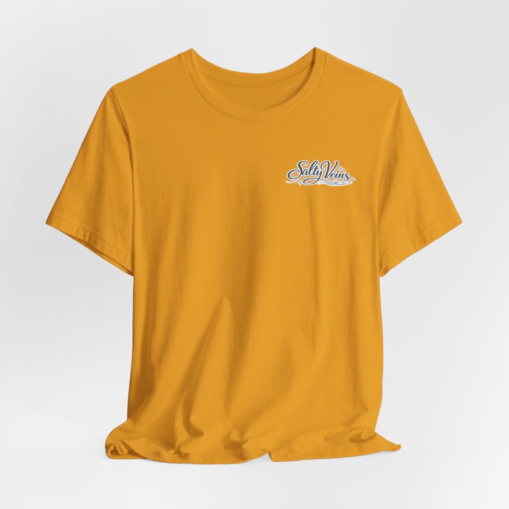 Salty Veins Beach Tee — Surf Graphic Short Sleeve Tee