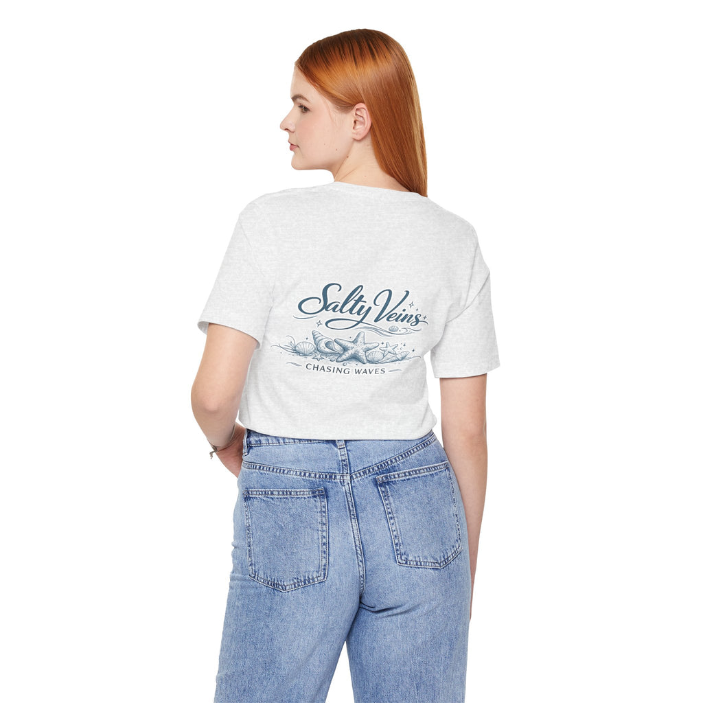 Salty Veins Beach Tee — Surf Graphic Short Sleeve Tee
