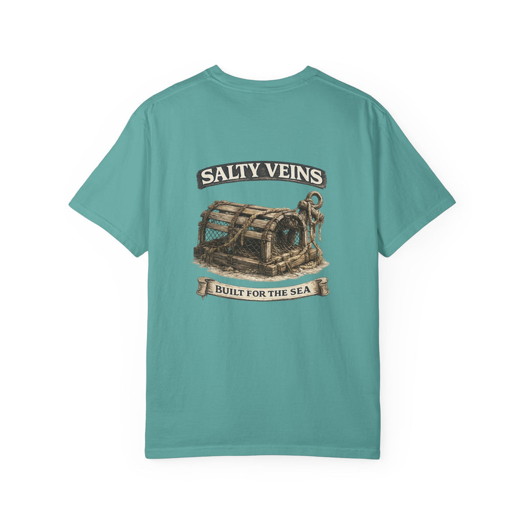 T-shirt Salty Veins Wooden Trap – T-shirt à motif de coffre de mer