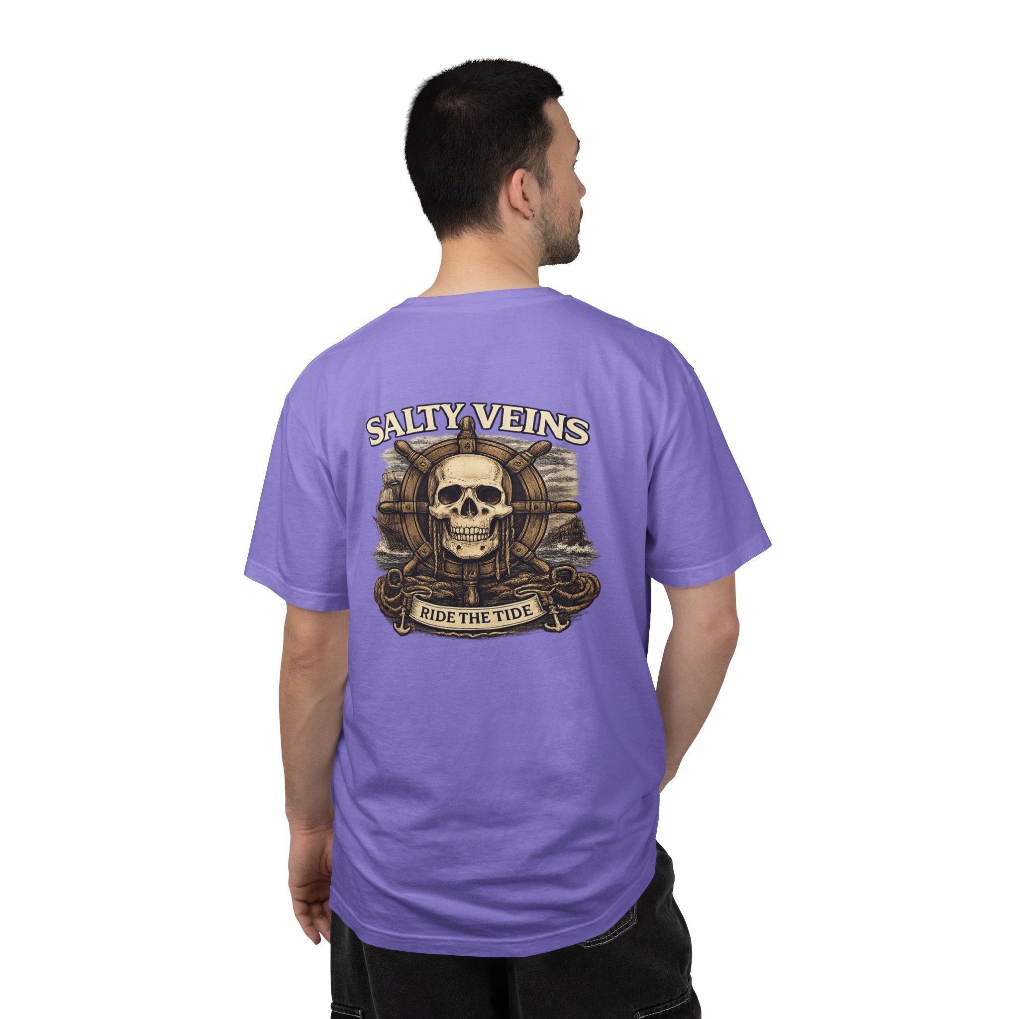 T-shirt Crâne & Casque Salty Veins