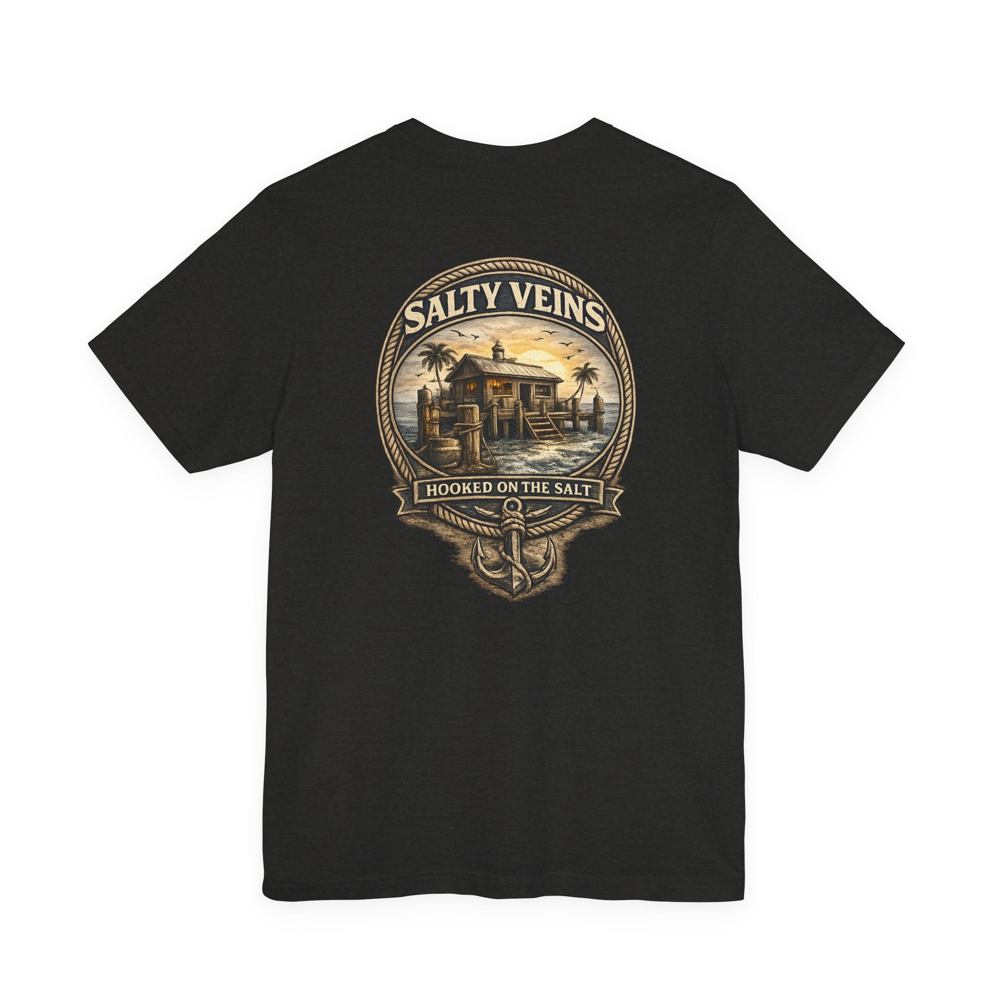 Salty Veins Hooked on the Salt Beach House Tee