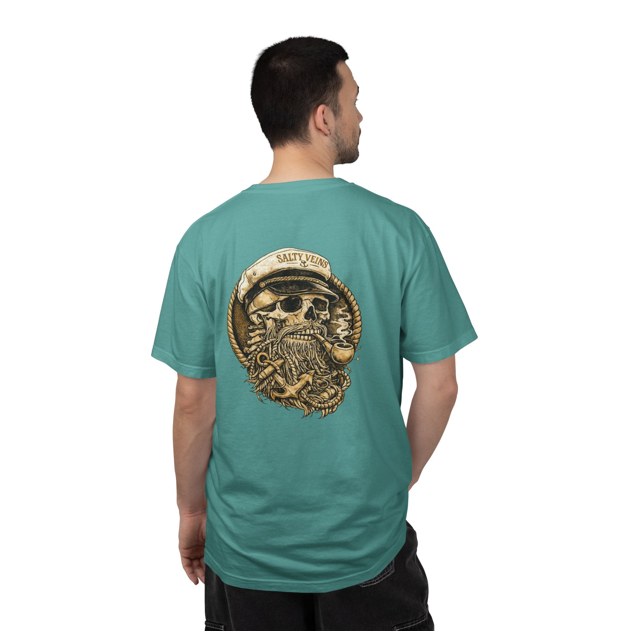 Salty Veins Skull Captain Tee