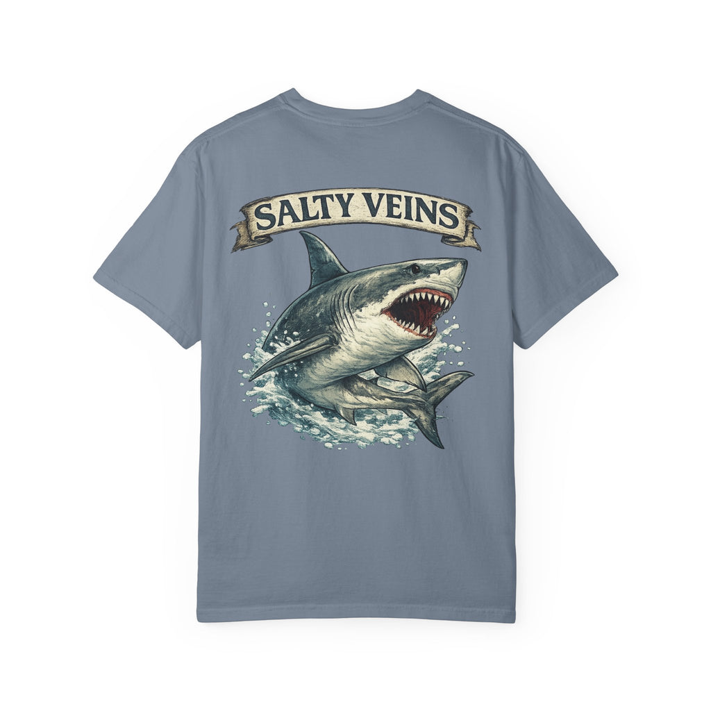 Salty Veins Great White Shark Tee