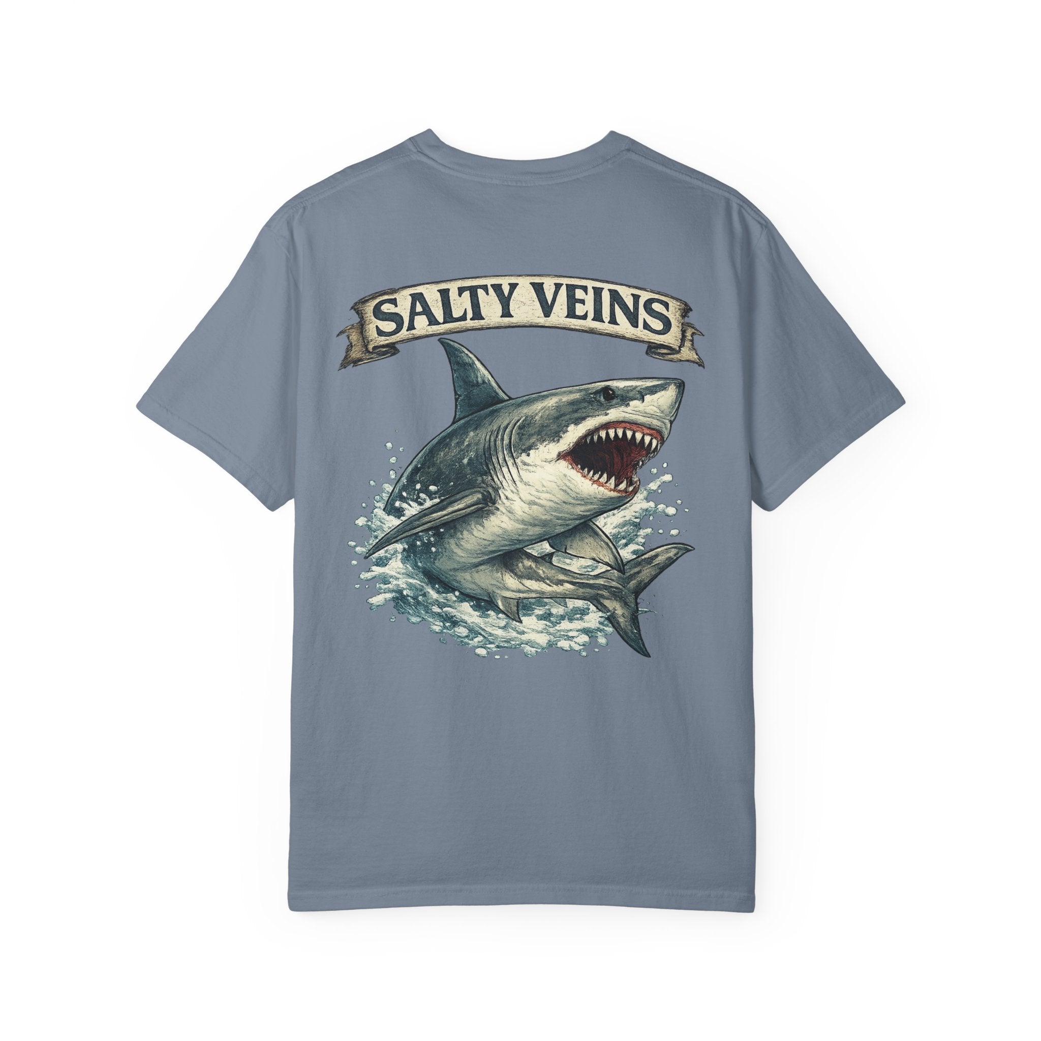 Salty Veins Great White Shark Tee