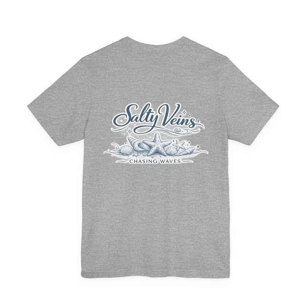 Salty Veins Beach Tee — Surf Graphic Short Sleeve Tee