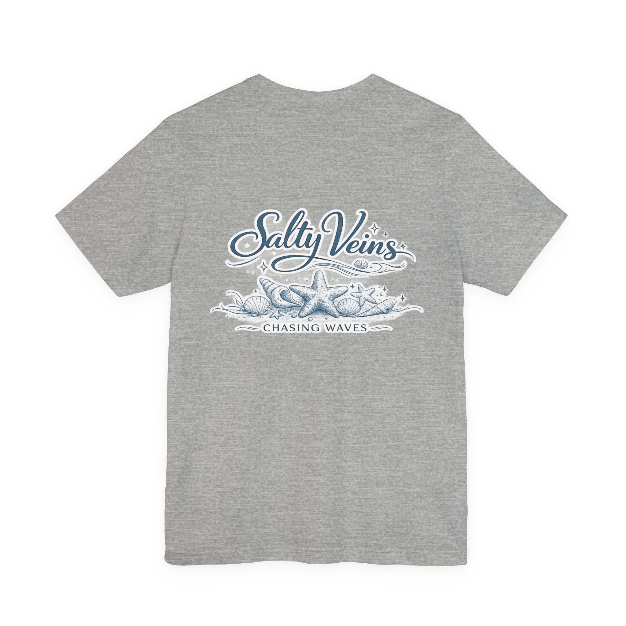 Salty Veins Beach Tee — Surf Graphic Short Sleeve Tee