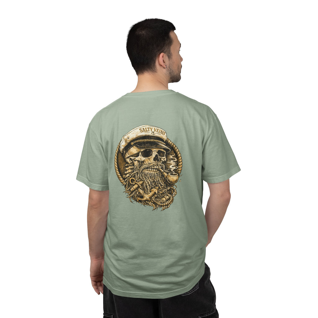 Salty Veins Skull Captain Tee