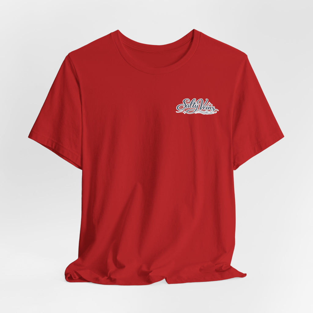 Salty Veins Beach Tee — Surf Graphic Short Sleeve Tee