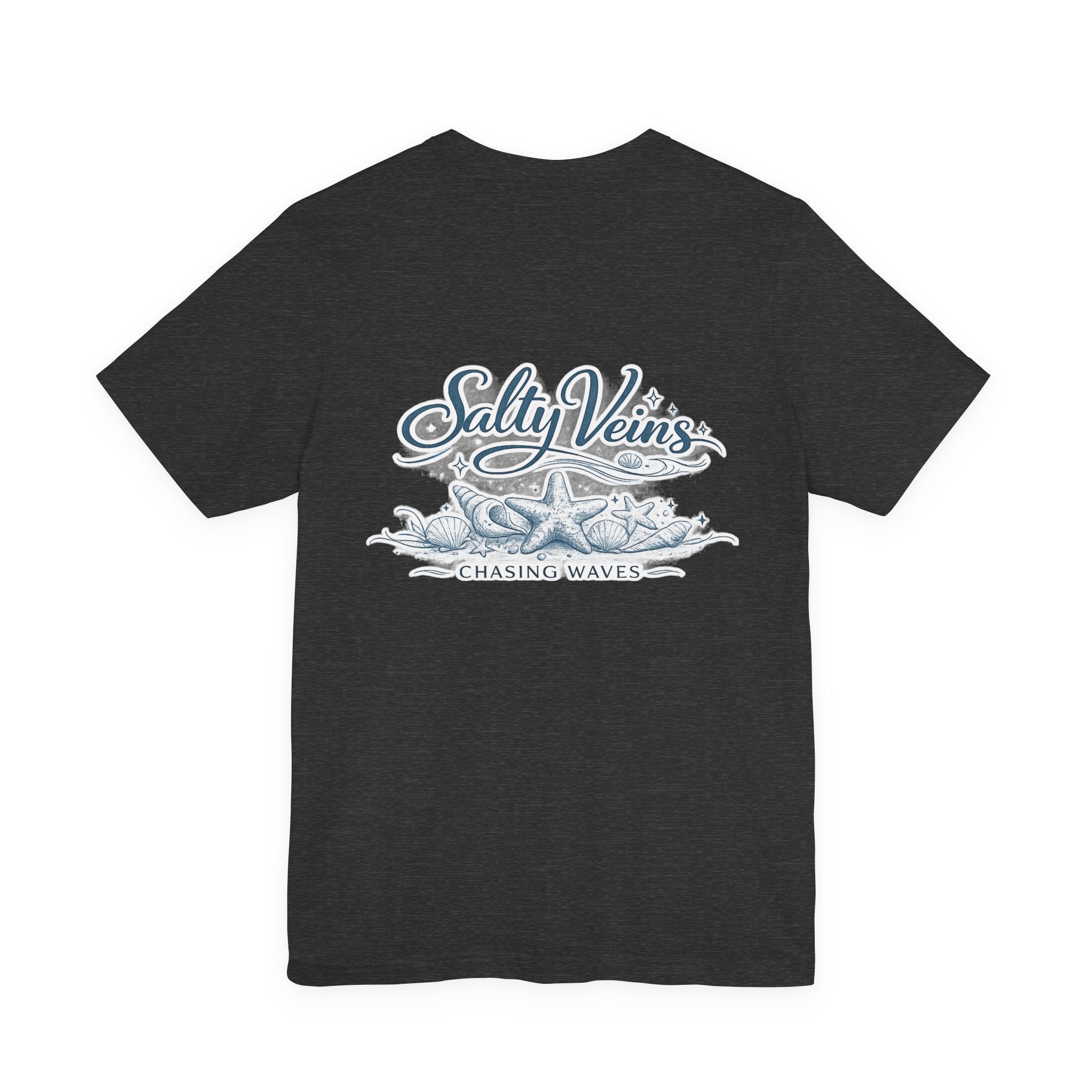 Salty Veins Beach Tee — Surf Graphic Short Sleeve Tee