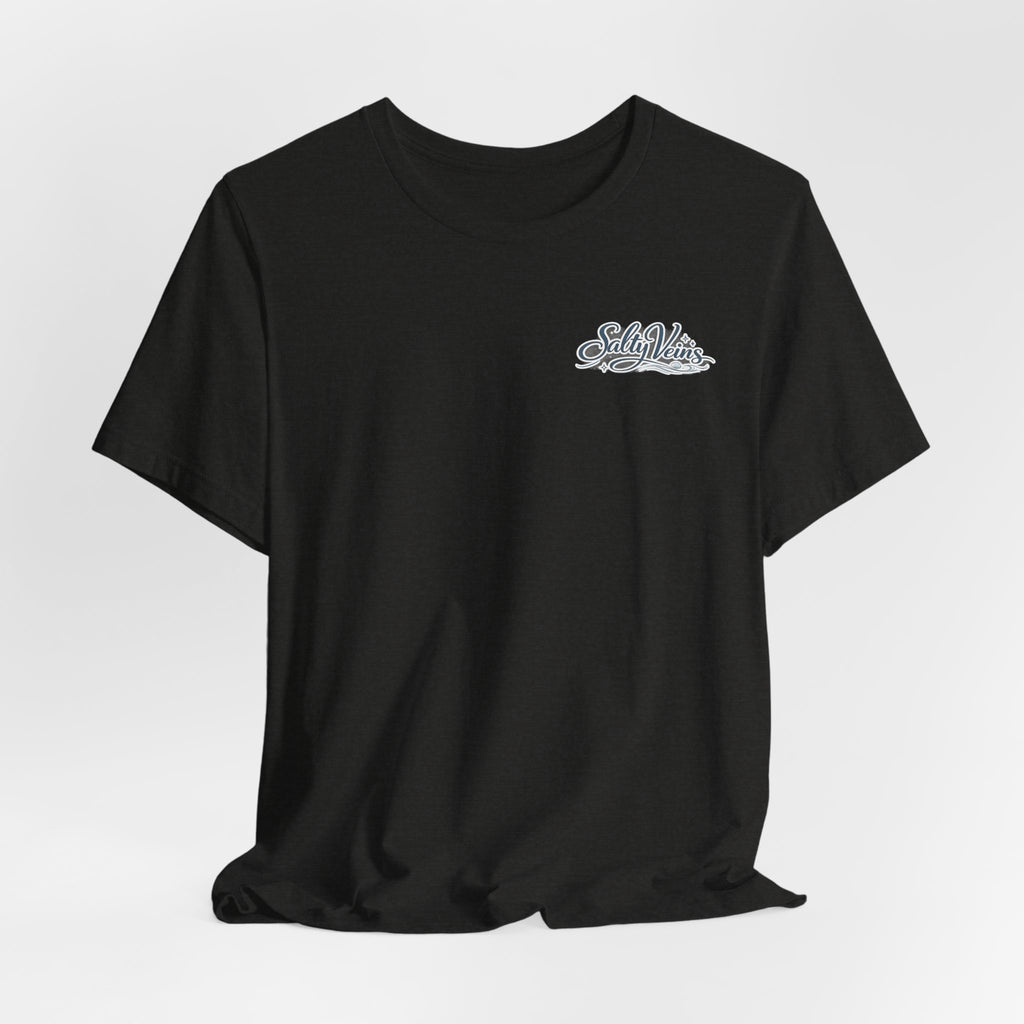 Salty Veins Beach Tee — Surf Graphic Short Sleeve Tee