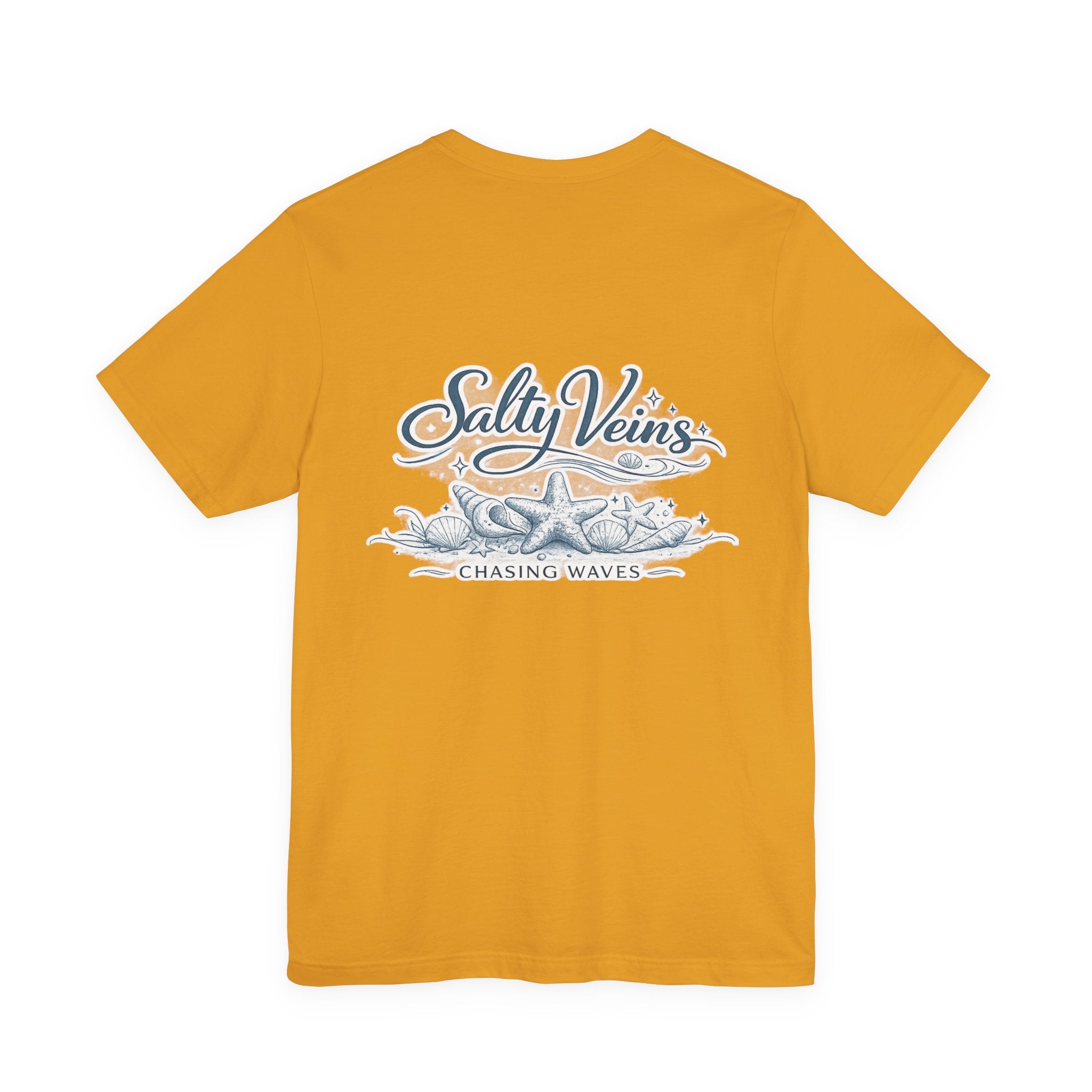 Salty Veins Beach Tee — Surf Graphic Short Sleeve Tee