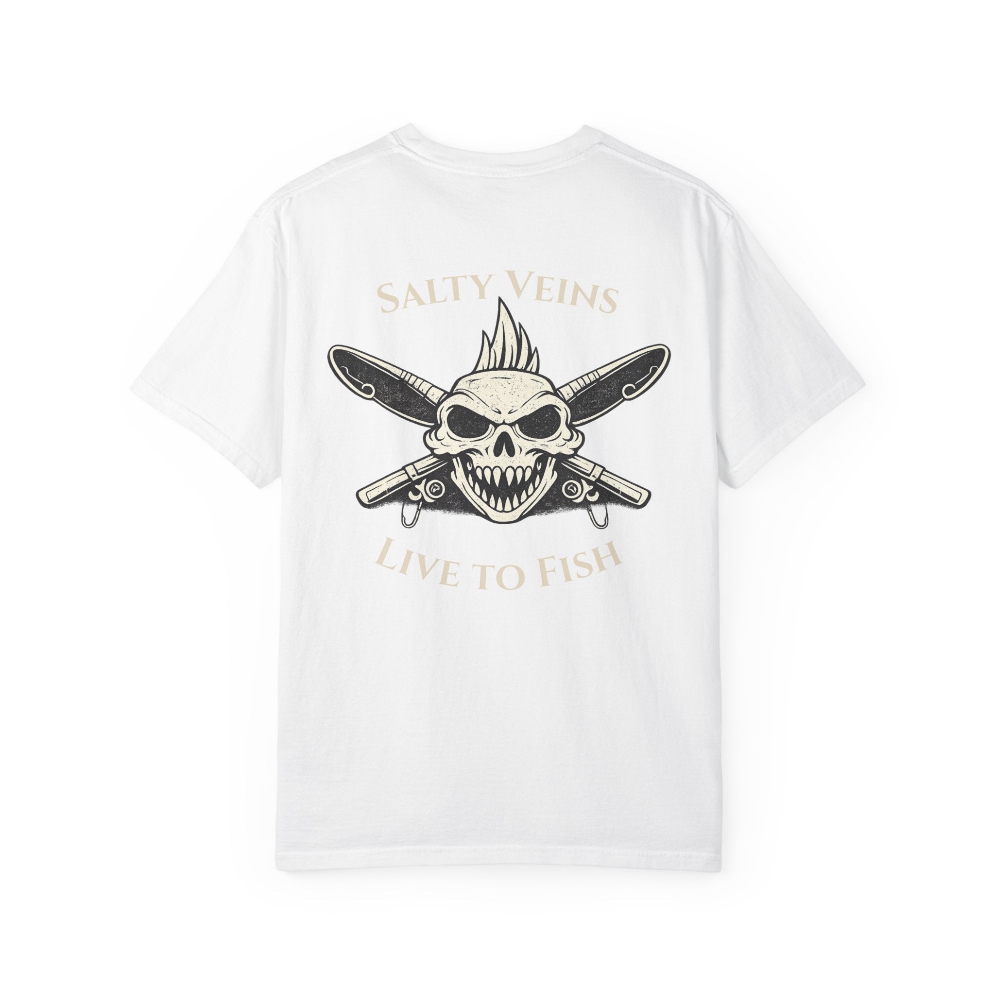 Salty Veins – Live to Fish Tee