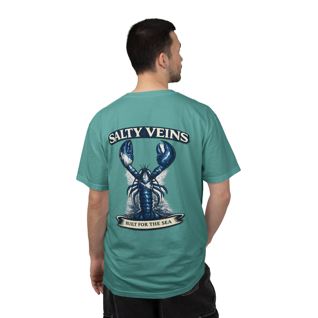 Salty Veins Blue Lobster Tee