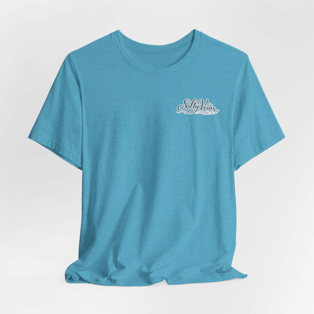 Salty Veins Beach Tee — Surf Graphic Short Sleeve Tee